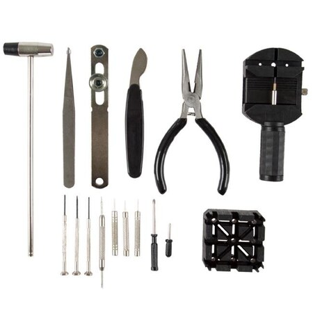 Stalwart Stalwart 75-WRTK16 Watch Repair Kit - 16 Piece 75-WRTK16